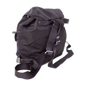 Prada Tessuto Backpack Pocket Rucksack Daybag Black Two